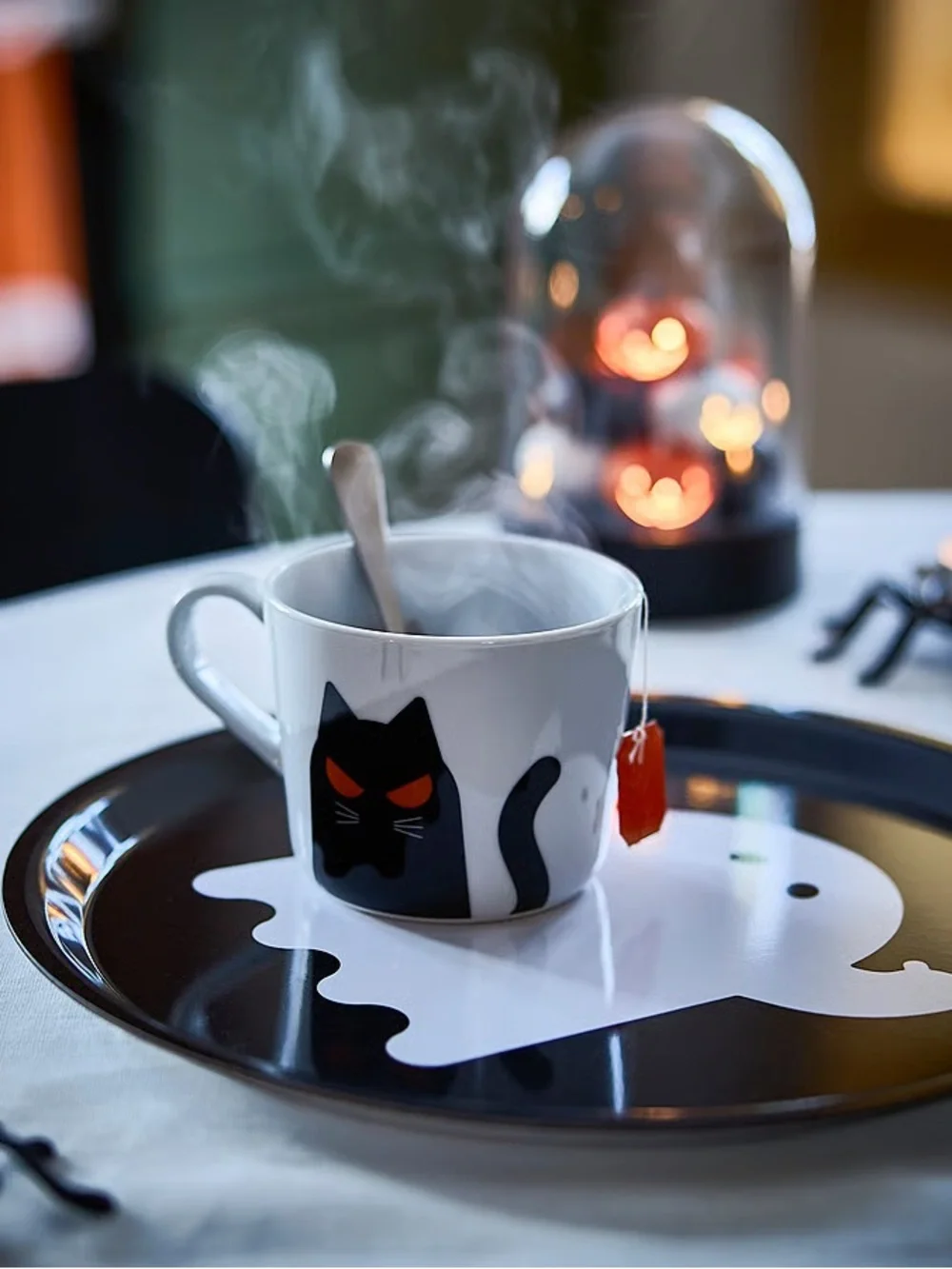 Black & White Ghost Serving Trays - Halloween Party
